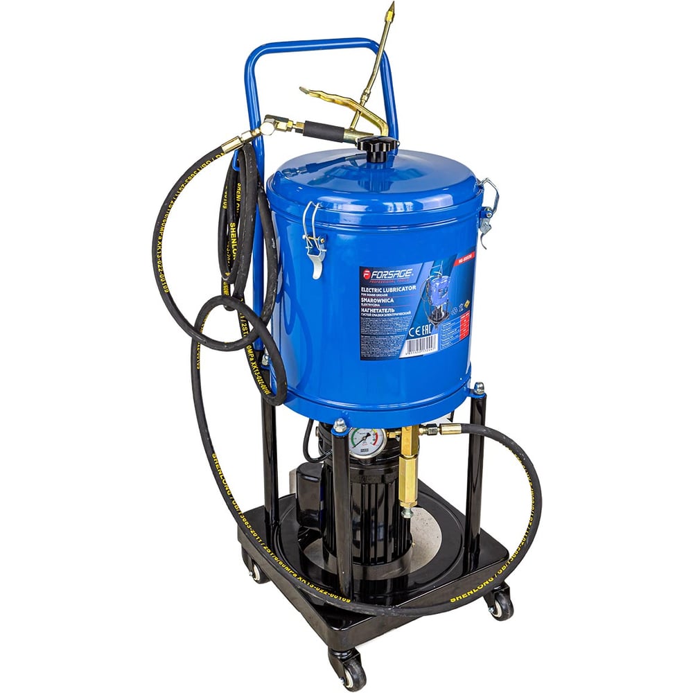 Изображение товара Электрический нагнетатель смазки Forsage 25л передвижной 0,4 л/мин