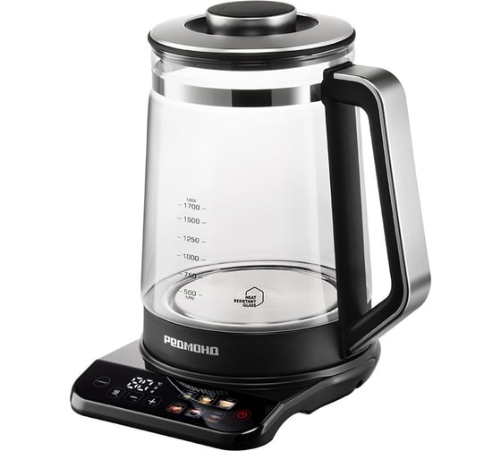 Изображение товара Чайник РЕДМОНД черный / хром KG220