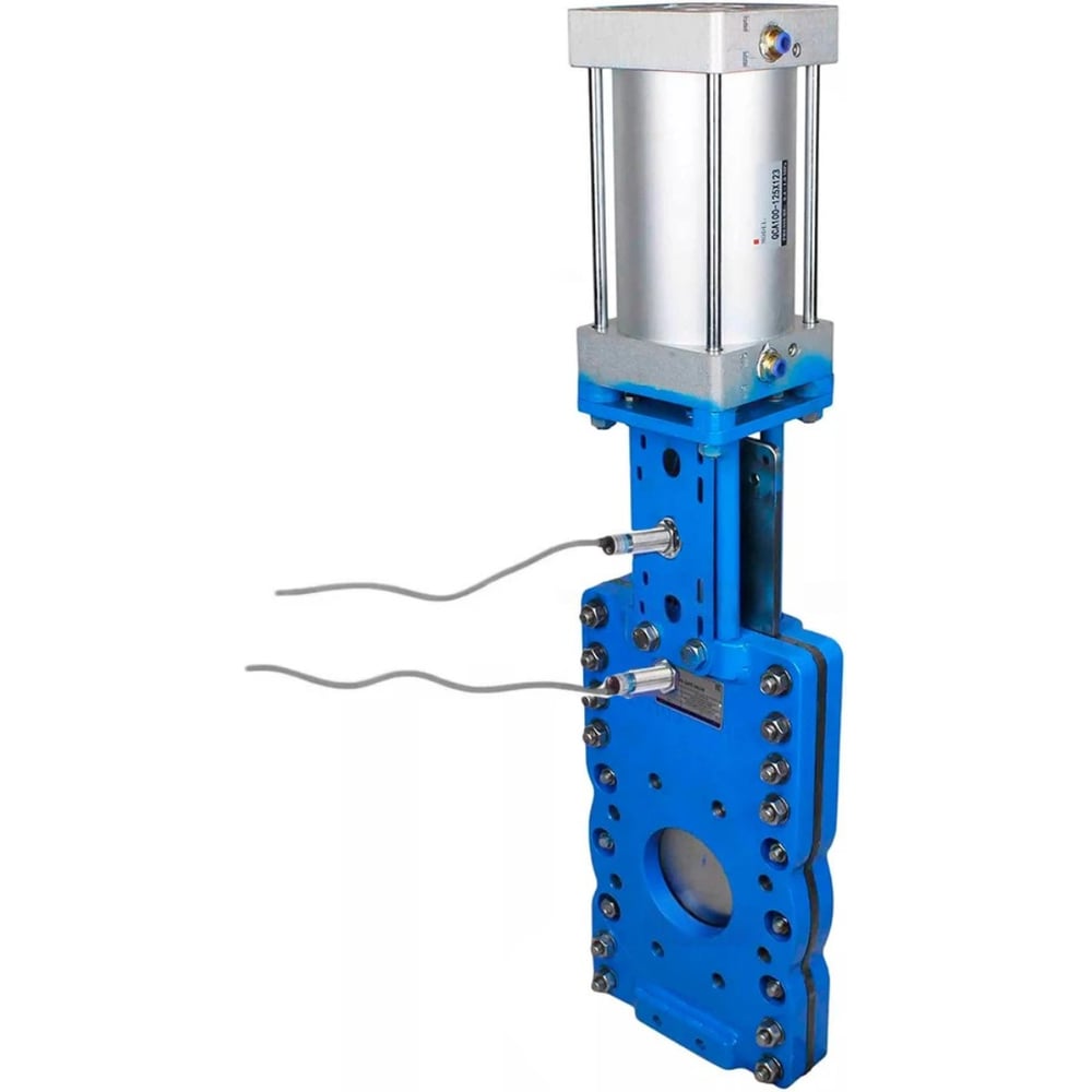Изображение товара Шиберная задвижка DN.ru SN-WCB-304-NBR-2W-Fb-2P Ду250 с пневмоприводом