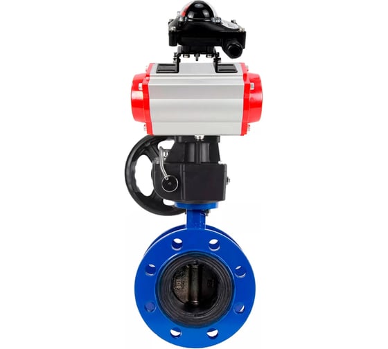 Изображение товара Затвор дисковый GGG40-304-EPDM-2W-F-H Ду200 Ру16 пневмопривод DA-140, БКВ LSB-210, ручной дублёр HDM-4 DN.ru D050-56407