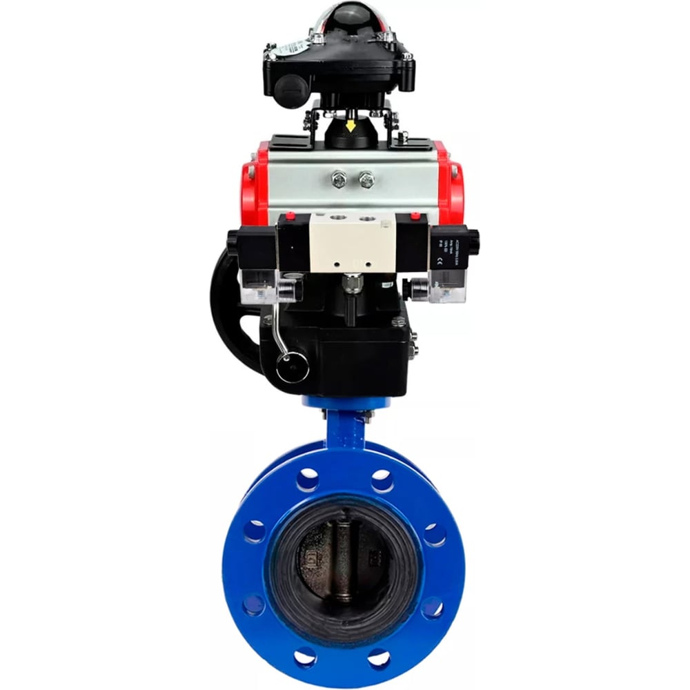 Изображение товара Затвор дисковый GGG40-304-EPDM-2W-F-H Ду200 Ру16 с пневмопривод DA-140 Изображение товара Затвор дисковый GGG40-304-EPDM-2W-F-H Ду200 Ру16 с пневмопривод DA-140