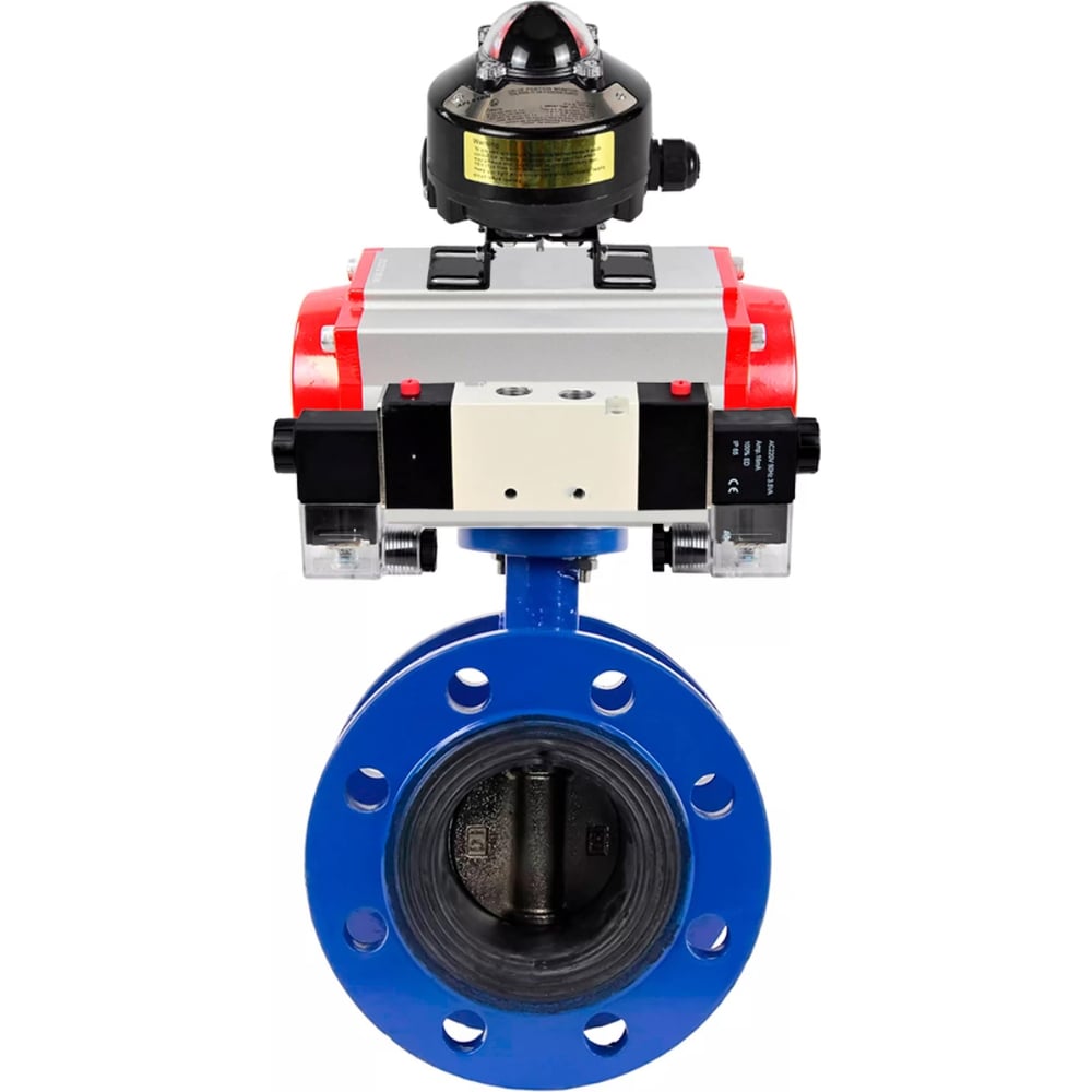 Изображение товара Затвор дисковый GGG40 304 EPDM Ду250 Ру16 с пневмоприводом DA-210