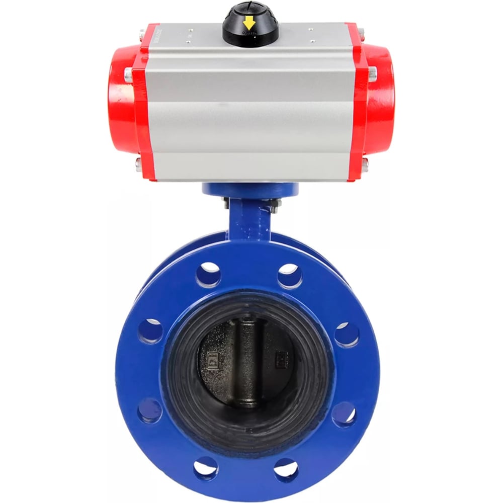 Изображение товара Дисковый затвор GGG40-304-EPDM-2W-F-H Ду125 Ру16 с пневмоприводом фланцевый