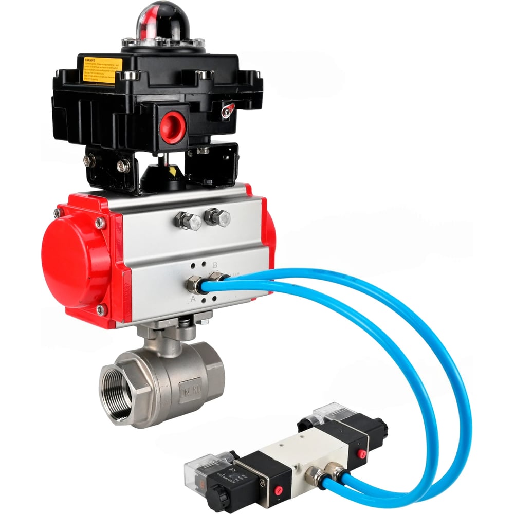 Изображение товара Кран шаровой КШМП.316.230-ISO Ду50 Ру63 с пневмоприводом профессиональный