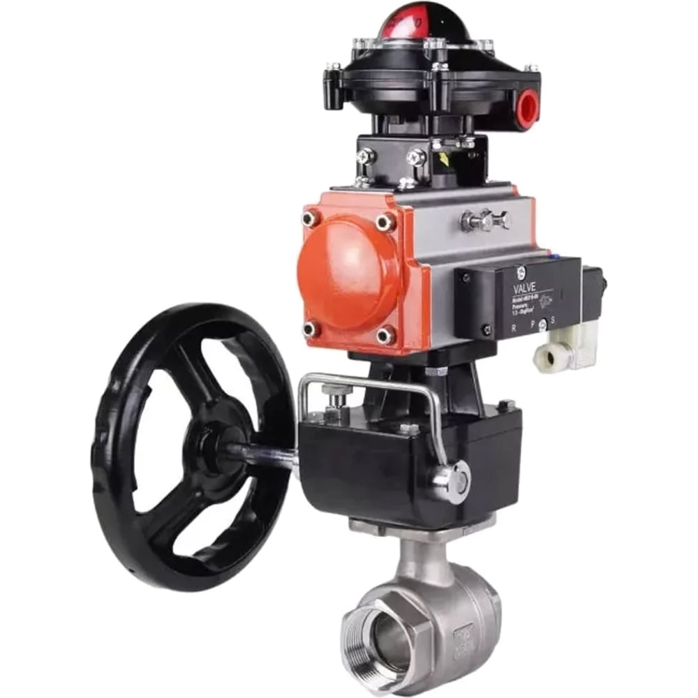 Изображение товара Кран шаровой КШМП.316.230-ISO Ду25 Ру63 с пневмоприводом