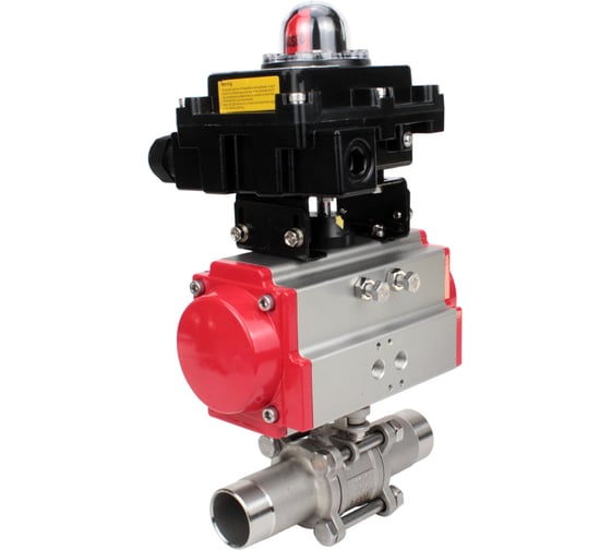 Изображение товара Кран шаровой 316-316-PTFE-W-ISO-H Ду125 Ру16 пневмопривод DA-130, БКВ LSB-410 DN.ru D160-55579