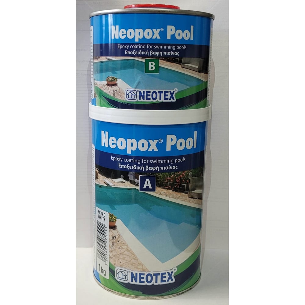 Изображение товара Эпоксидная 2К краска NEOTEX NEOPOX POOL A+B 5кг белая Ral 9003