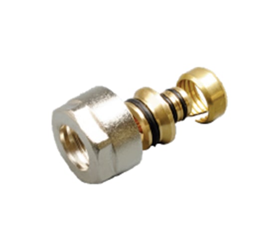 Изображение товара Зажимной евроконус для присоединения труб к коллекторам RITABLE 16х3/4-2.2,  (упак - 2 шт.) 11018500163422