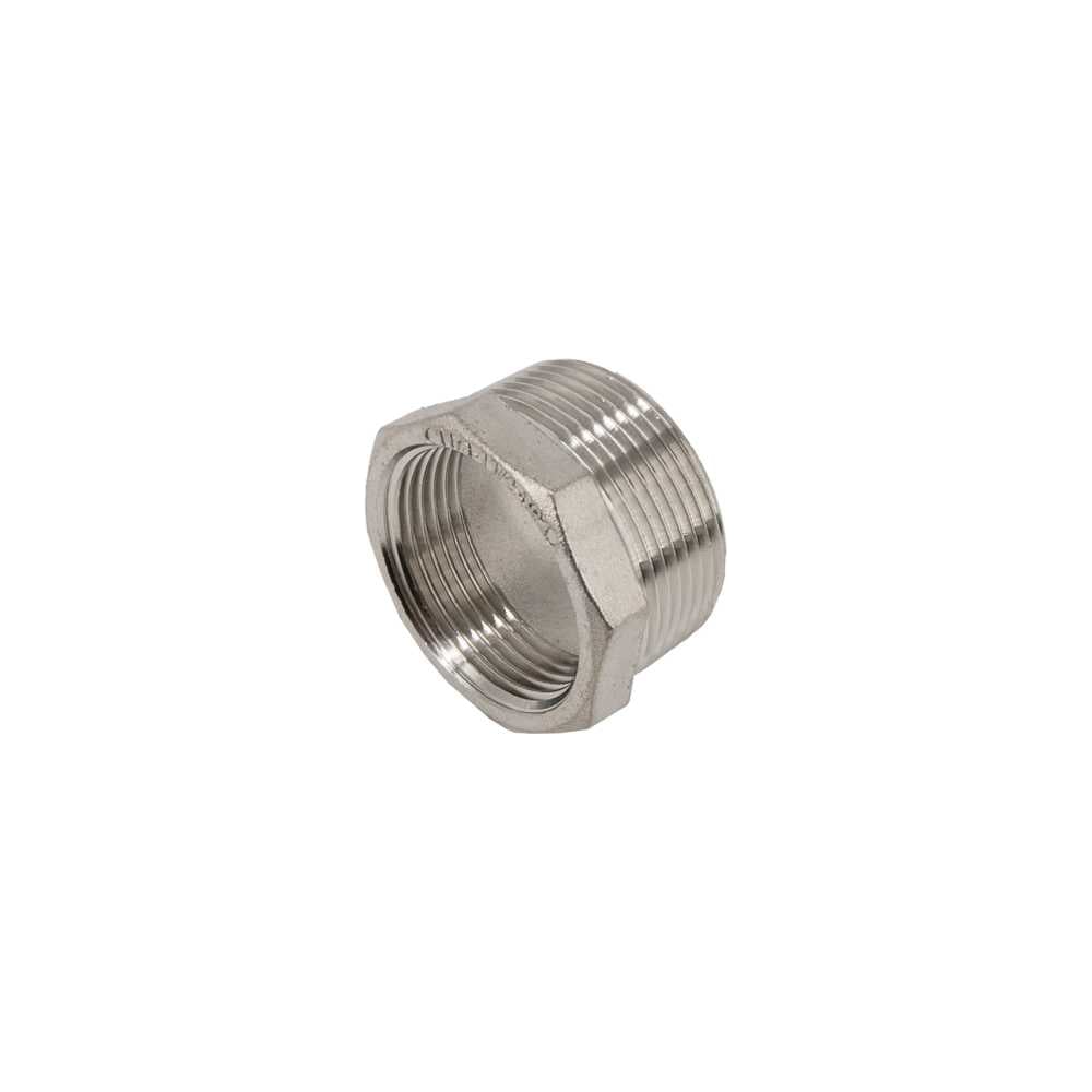 Футорка NEWKEY нержавеющая, AISI304 DN40 x DN32 (1_1/2 x 1_1/4), (CF8), PN16, набор 2 шт NAB2-NK-FHB40x32/4