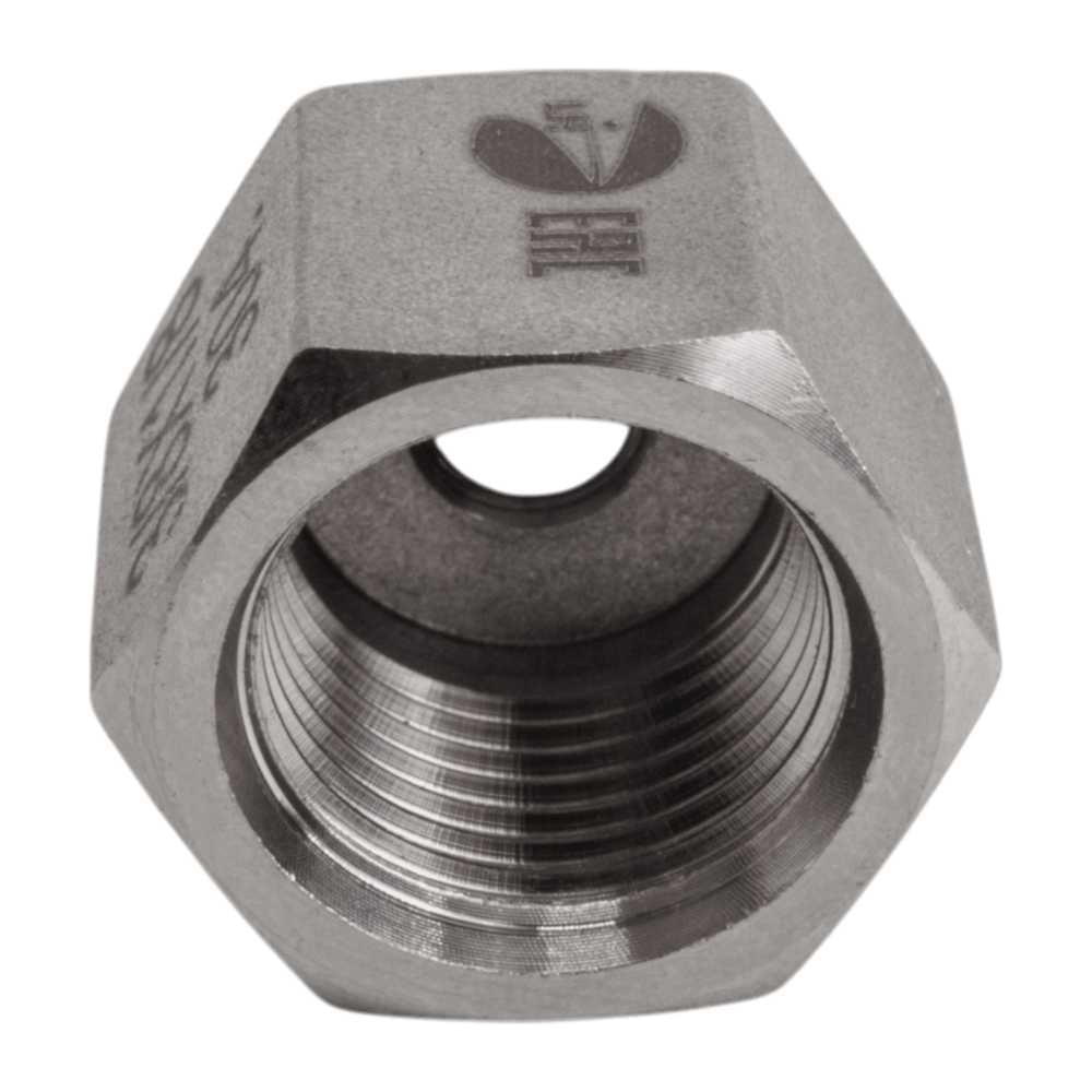 Изображение товара Футорка обратная NEWKEY нержавеющая, AISI304 DN10 x DN 6 (3/8 x 1/8), (CF8), PN16, набор 2 шт NAB2-NK-FHBN10x6/4