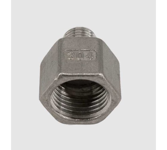 Изображение товара Футорка обратная NEWKEY нержавеющая, AISI304 DN20 x DN15 (3/4 x 1/2), (CF8), PN16, набор 2 шт NAB2-NK-FHBN20x15/4