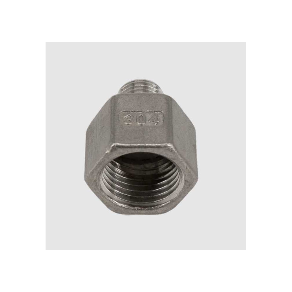Изображение товара Футорка обратная NEWKEY нержавеющая DN15 x DN10 (1/2 x 3/8), набор 2 шт