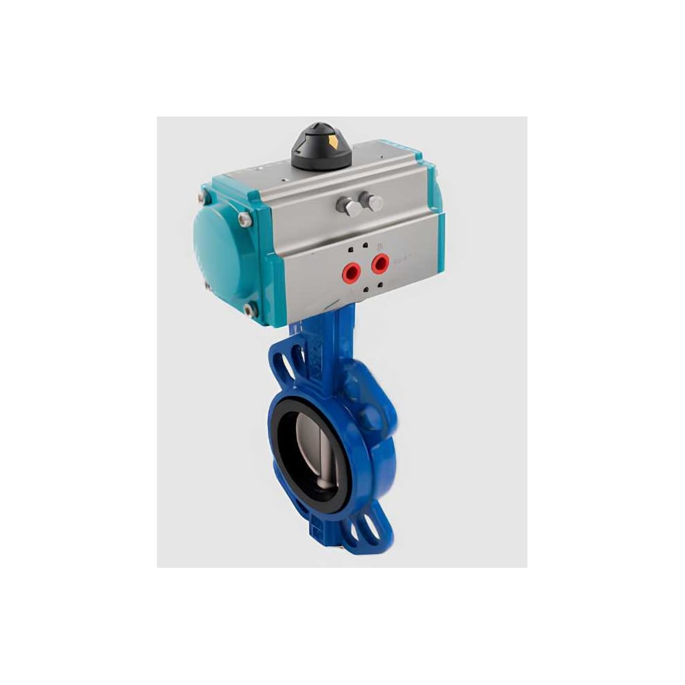 Изображение товара Затвор межфланцевый дисковый чугунный DN125 с пневмоприводом NEWKEY