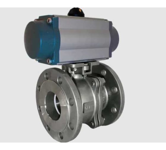 Изображение товара Кран шаровый межфланцевый NEWKEY AISI304 DN50 (2), с односторонним пневмоприводом AT63S NK-BIFp50/4*AT63S