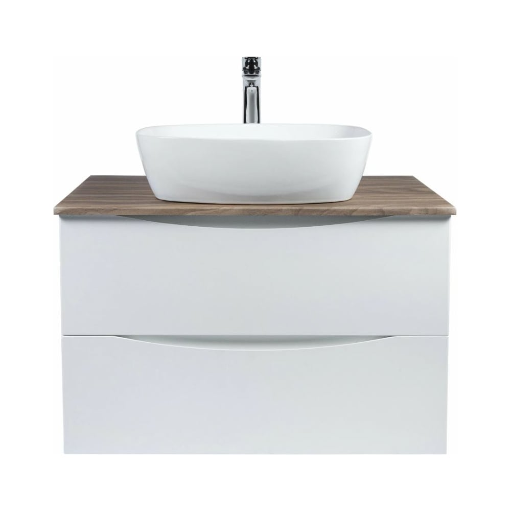 Изображение товара Подвесная тумба с раковиной BOND Cube T09805-S56500 белая современная