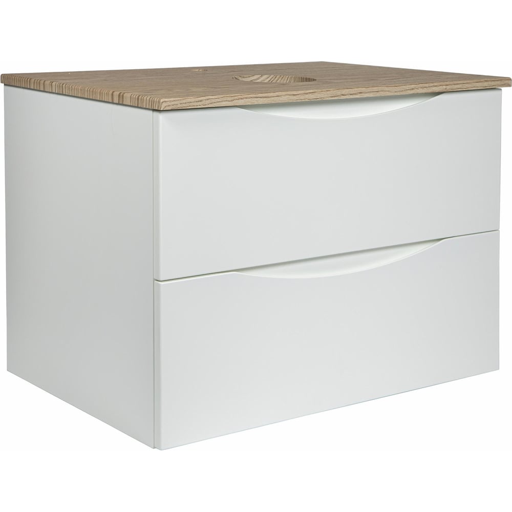 Изображение товара Подвесная тумба с раковиной BOND Cube T09805-S56500 белая современная