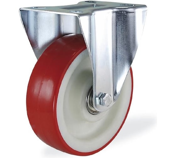 Изображение товара Неповоротная колесная опора KAMA 125 мм 3207-PUR-125