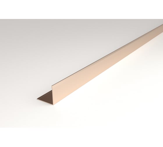 Изображение товара Угловой профиль ЛУКА алюминиевый, анодированный, 10х10х1 мм, 2.7 м, шампань, 5 штук в упаковке УТ000031005