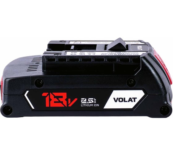 Изображение товара Аккумуляторная батарея VOLAT 18.0V 2.5AH (Li-ion) BOS-GBA18V40 VT-BOS-GBA18V4-18.0V2.5AH