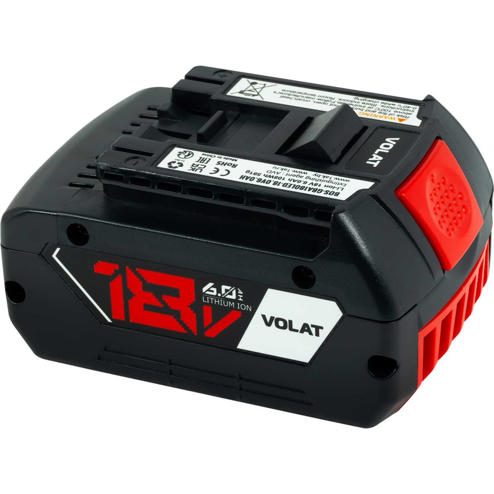 Изображение товара Аккумулятор VOLAT BOS-GBA180 18V 6.0AH Li-Ion для Bosch профессиональный