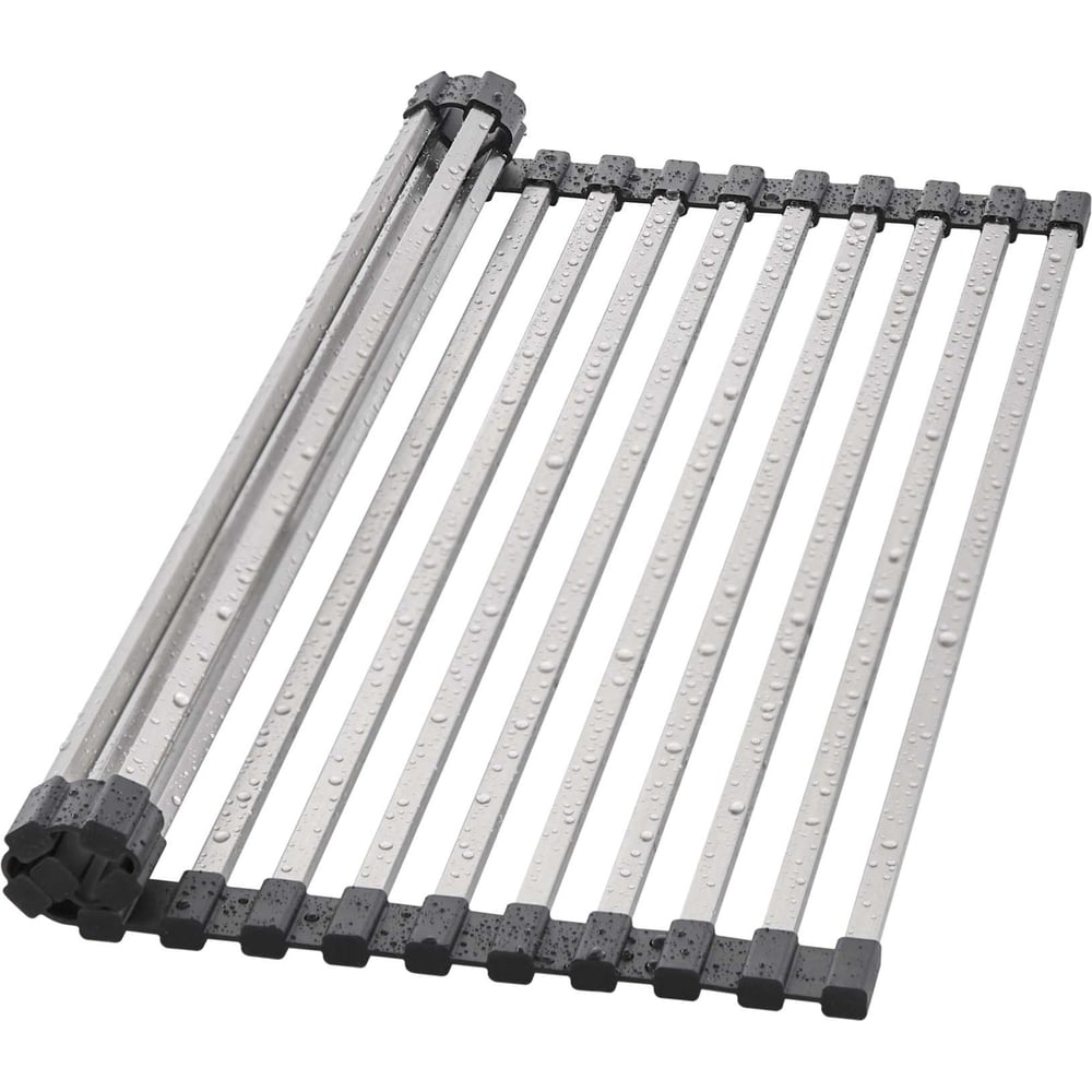 Изображение товара Ролл-мат для кухонной мойки FASHUN 470х314 мм A404-F пластиковый и нержавеющая сталь