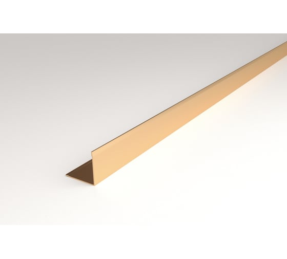 Изображение товара Угловой профиль ЛУКА алюминиевый, анодированный, 10х10х1 мм, 2,7 м, 5 шт./уп. золото УТ000030998