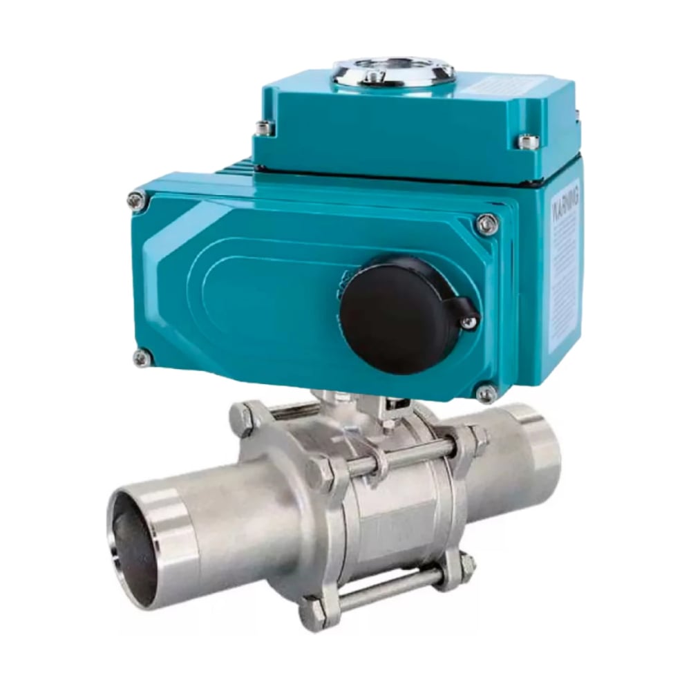 Изображение товара Кран шаровой DN.ru 304-304-PTFE-W-ISO-H Ду50 Ру40 с электроприводом