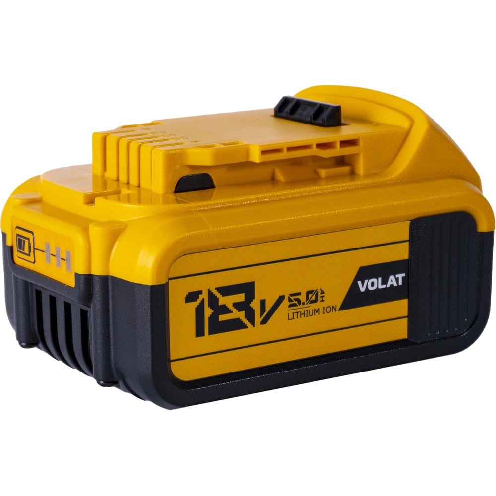 Изображение товара Аккумуляторная батарея VOLAT 18V 5.0Ah для DeWalt Li-Ion слайдер