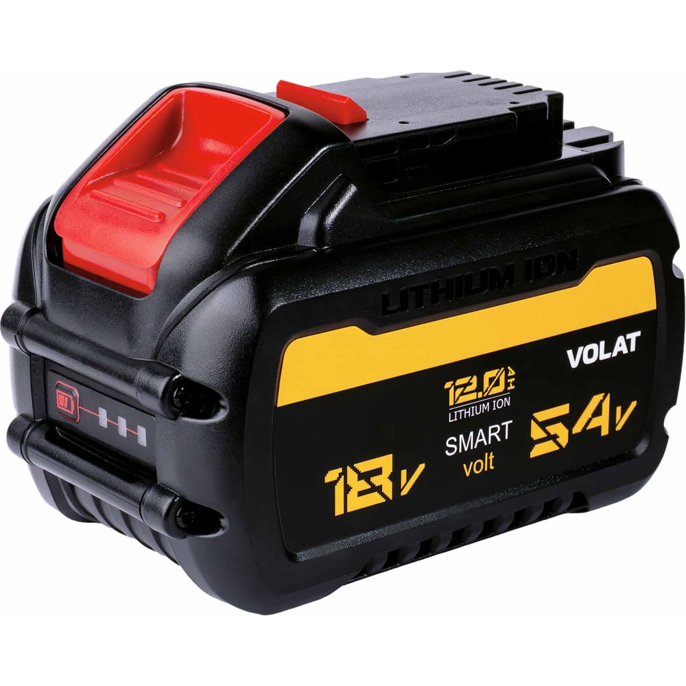 Изображение товара Аккумулятор VOLAT 18V/54V 12Ah для DeWalt с индикатором заряда