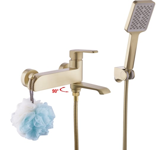 Изображение товара Смеситель ванно-душевой излив FASHUN поворотный, латунь A3292-21