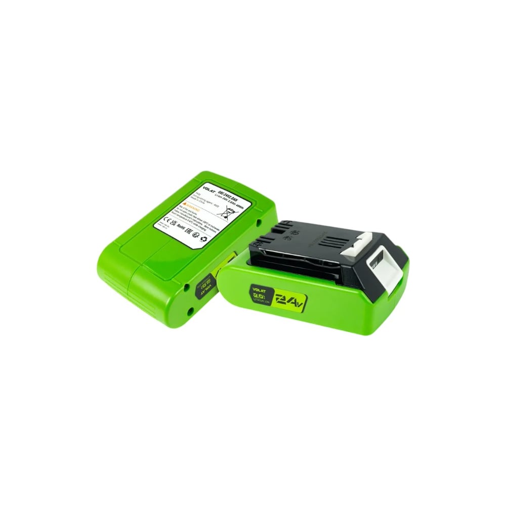 Изображение товара Аккумуляторная батарея VOLAT 24.0V 2.0AH Li-ion VT-GRE-24-2