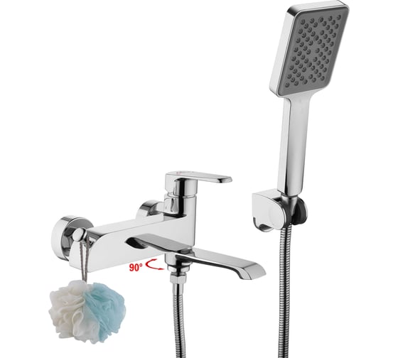 Изображение товара Смеситель ванно-душевой FASHUN излив поворотный, латунь A3292