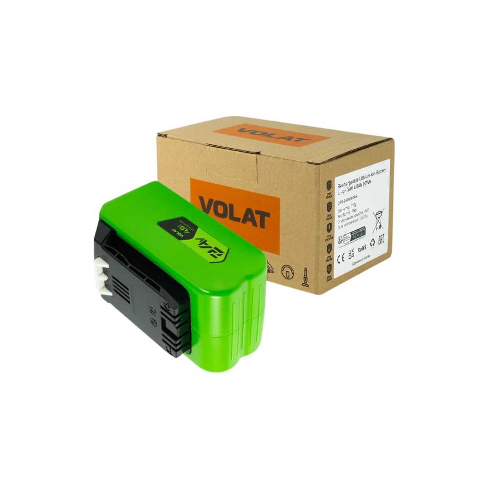 Изображение товара Аккумуляторная батарея VOLAT 24.0V 4.0AH Li-ion VT-GRE-24-4