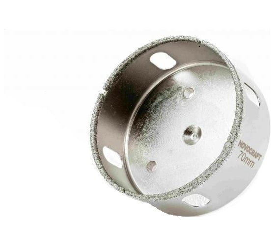 Изображение товара Коронка алмазная по стеклу и керамике (70 мм; 56/30 мм) Novocraft KAC070056301