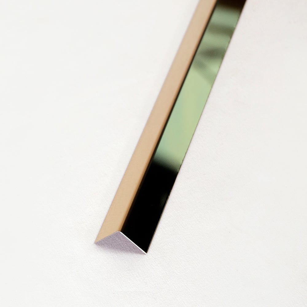 Изображение товара L-профиль Forming Gold Mirror L1 20*20 из нержавеющей стали 3000 мм золото