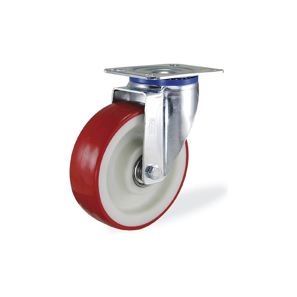 Изображение товара Поворотная колесная опора KAMA площадка,100 мм, 3202-PUR-100