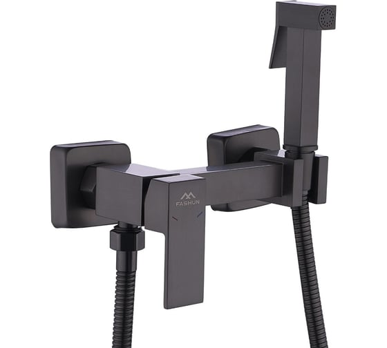 Изображение товара Смеситель с лейкой FASHUN A7504-17 оружейная сталь, PVD, латунь УТ-00003286