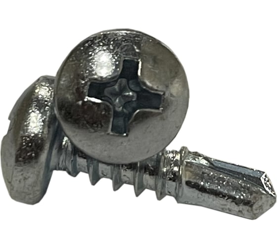 Изображение товара Саморез ZAMETAL 4,2x38 со сверлом и полусфер. головкой, DIN 7504N, оц., уп. 500 шт. ZA081894