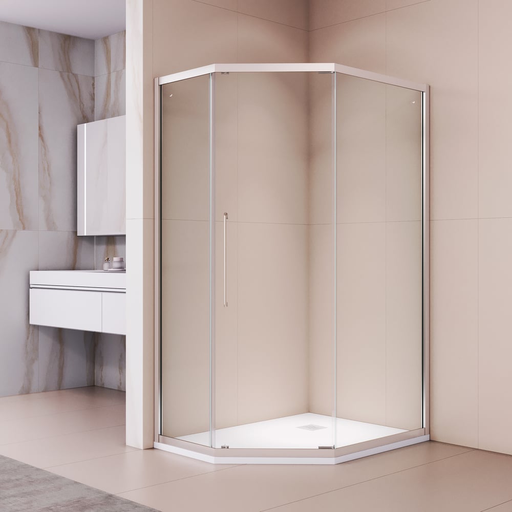 Изображение товара Душевой уголок RGW 90х120х195 PA-86 NEW трапеция прозрачное стекло хром