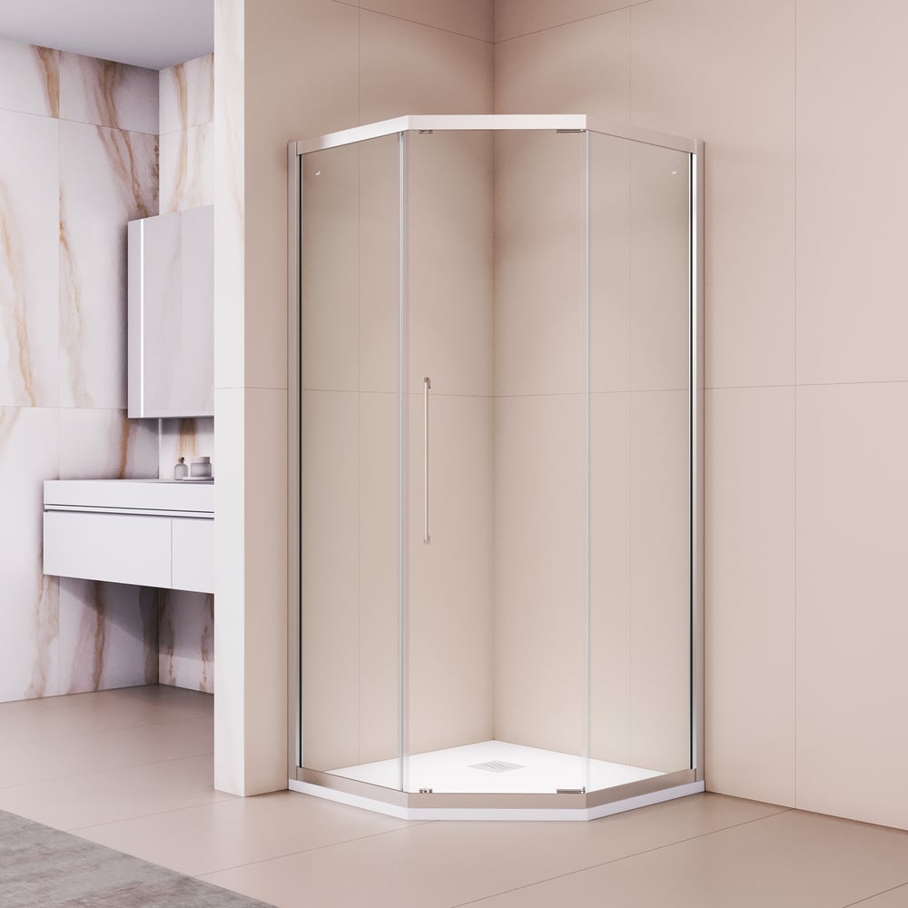 Изображение товара Душевой уголок RGW 90х90х195 PA-86 NEW Трапеция стекло хром