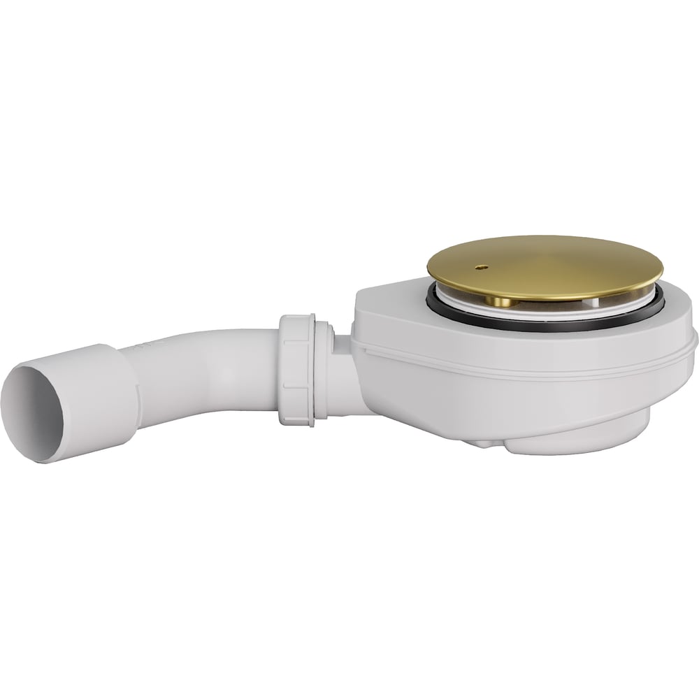 Изображение товара Сифон для поддонов RGW S-18G Золото O 40 мм с переходником O 40/50 мм, гидрозатвор 44241800-06