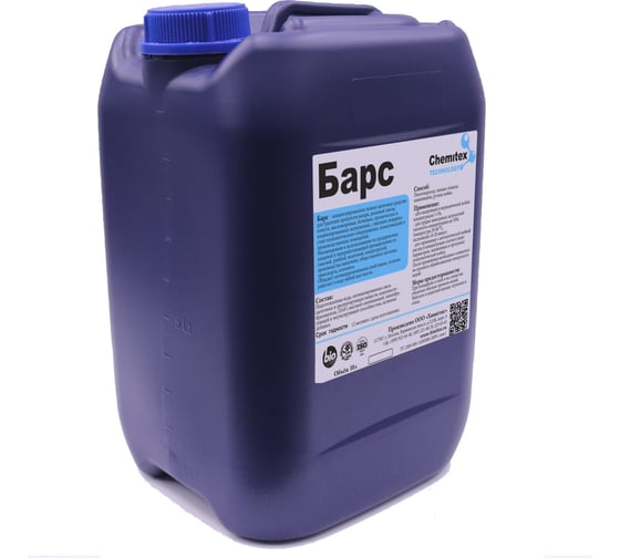 Изображение товара Щелочное пенное средство для очистки термического оборудования ХИМИТЭКС Барс 10 л БСКП001/10ЛК
