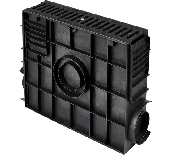 Изображение товара Пескоуловитель пластиковый ПП Classic AQD DN100 с решеткой чугунной ВЧ50, кл.С250 AQUADRENAG Q10430-CH