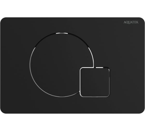 Изображение товара Панель смыва AQUATEK KDI-0000069(QD) Черный матовый (клавиши круг/квадрат), 162*244 мм 00000147116