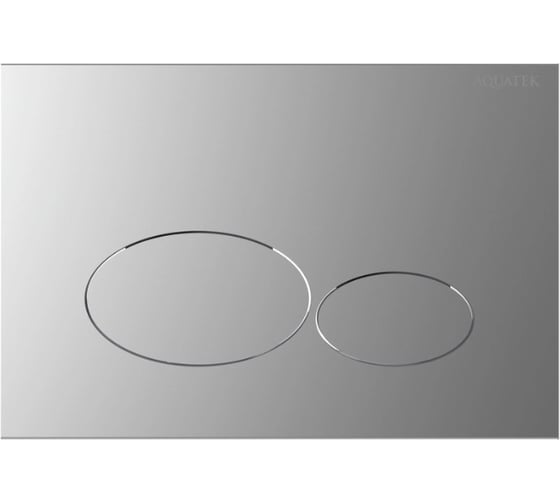 Изображение товара Панель смыва AQUATEK KDI-0000073(GLC) Хром матовый (клавиши овальные), 162*244 мм 00000147124