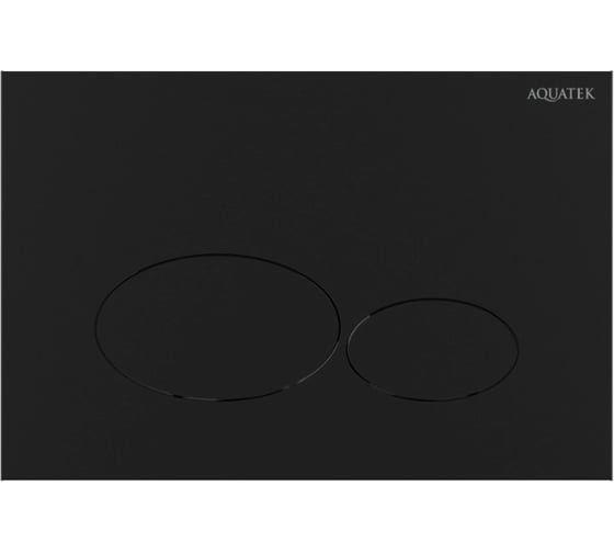 Изображение товара Панель смыва AQUATEK KDI-0000074(GLD) Черный матовый (клавиши овальные), 162*244 мм 00000147123
