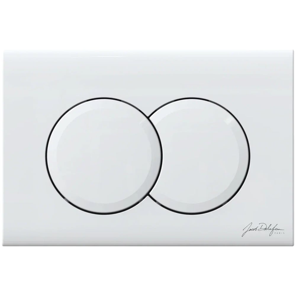 Изображение товара Панель смыва JACOB DELAFON E36496-00 белая клавиши круглые для инсталляций