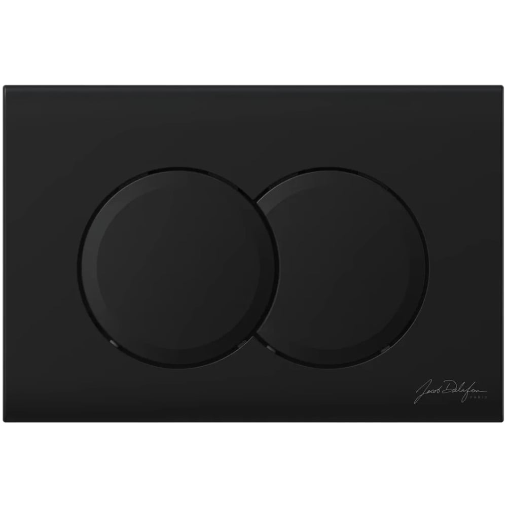 Изображение товара Панель смыва JACOB DELAFON E36496-BL черная с круглыми клавишами