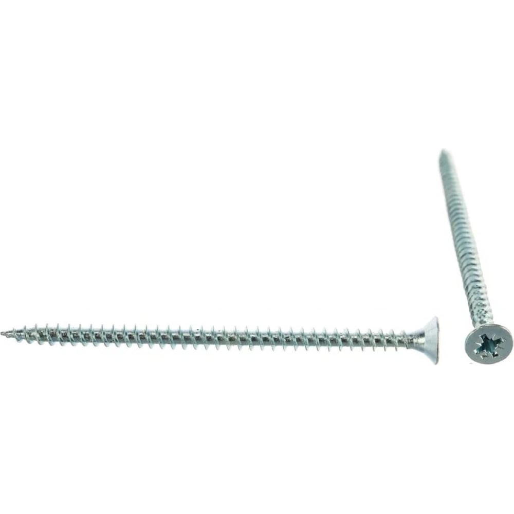 Изображение товара Саморез КРЕП-КОМП белый цинк POZY 6x90, упаковка 10 шт.