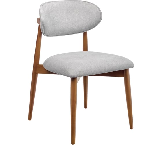 Изображение товара Стул BRADEX Lucas 3 серый букле с ножками цвета орех RF 0798